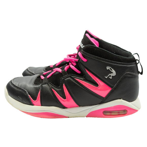 Girls Size 6 SHAQ Sneakers Shaquille O'Neal Empire Black Pink Basketball Shoes - Picture 3 of 9